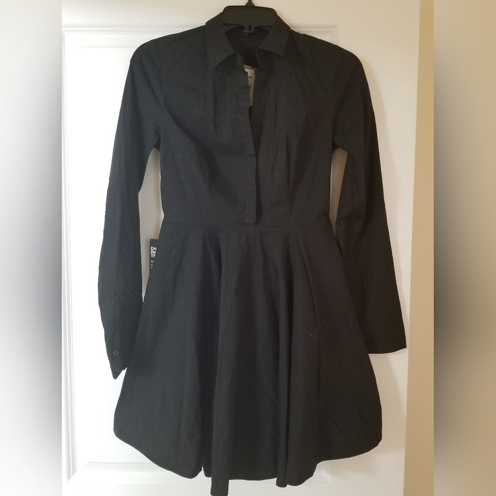 Express Tuxedo mini dress black Sz 2.